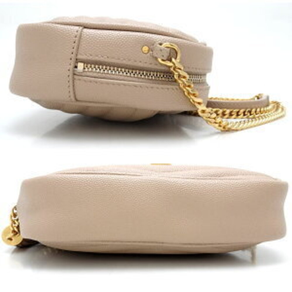 SAINT LAURENT PARIS Lou Bag Beige Pink Tan Leather Shoulder - Picture 2 of 9